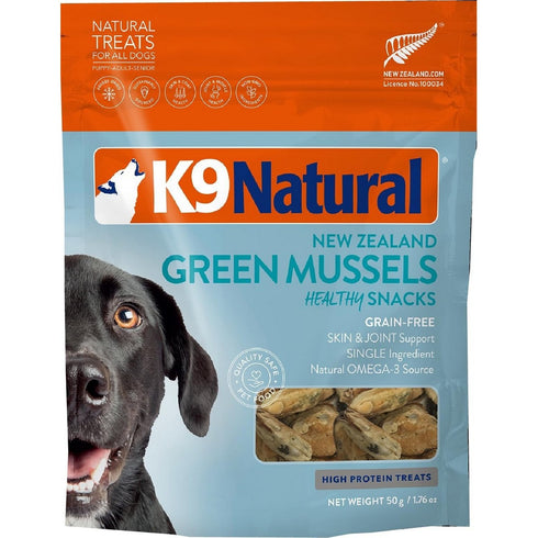K9 Natural Green Mussels Healthy Snacks Dog Treats 1.76oz - Poudre Pet & Feed Supply